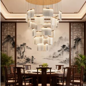 Tile-type chandelier
